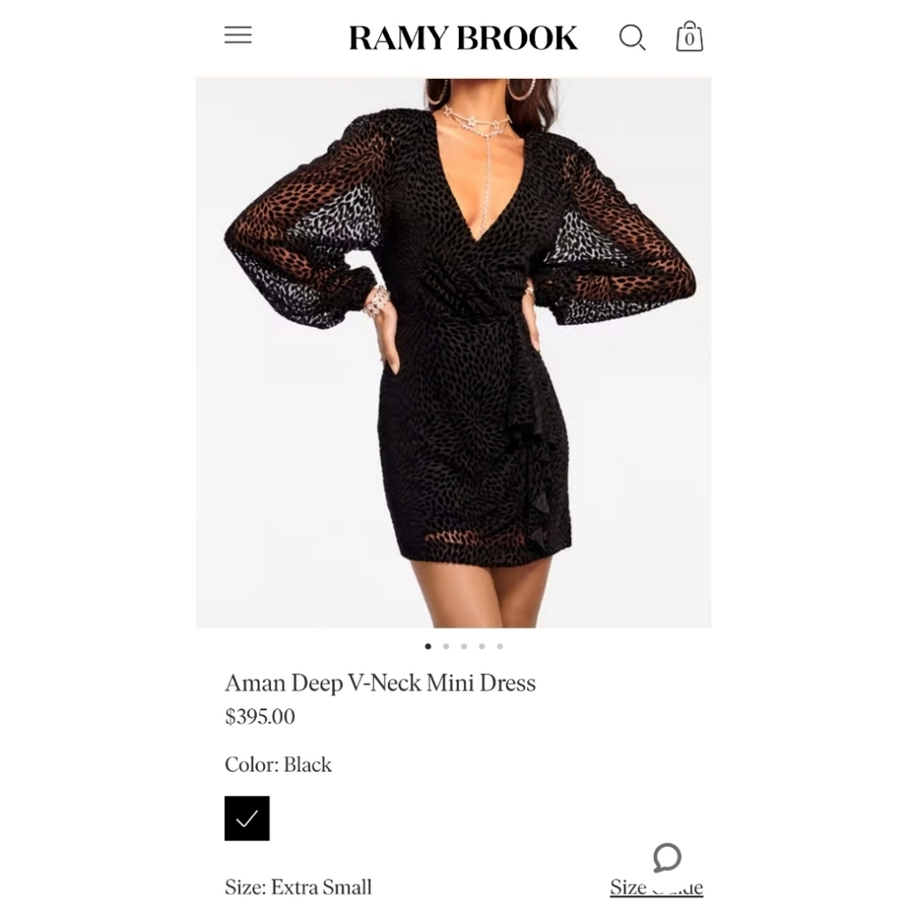 NWT RAMY BROOK ALLONA RUCHED MINI DRESS - Picture 15 of 15